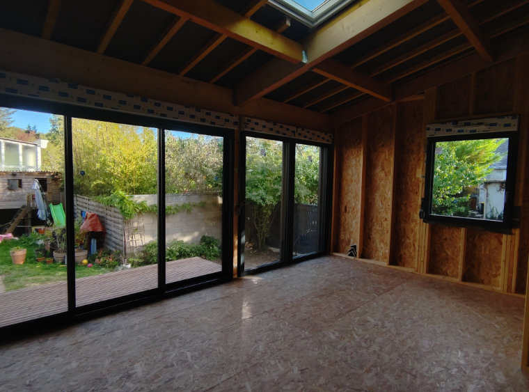 Extension de maison en bois