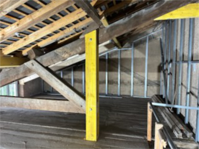 Renfort et modification de charpente